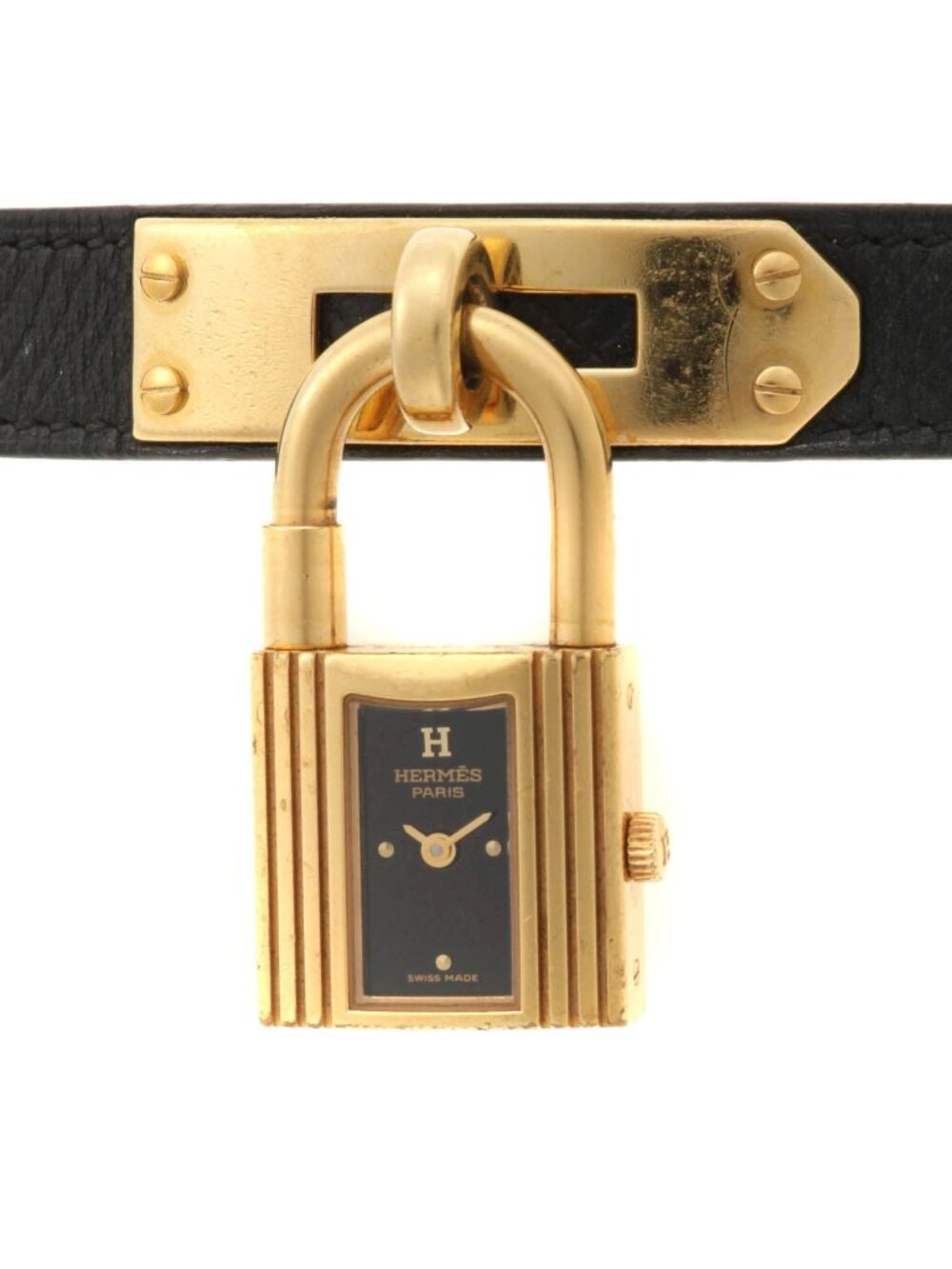 Hermes Kelly Watch Black Dial Quartz